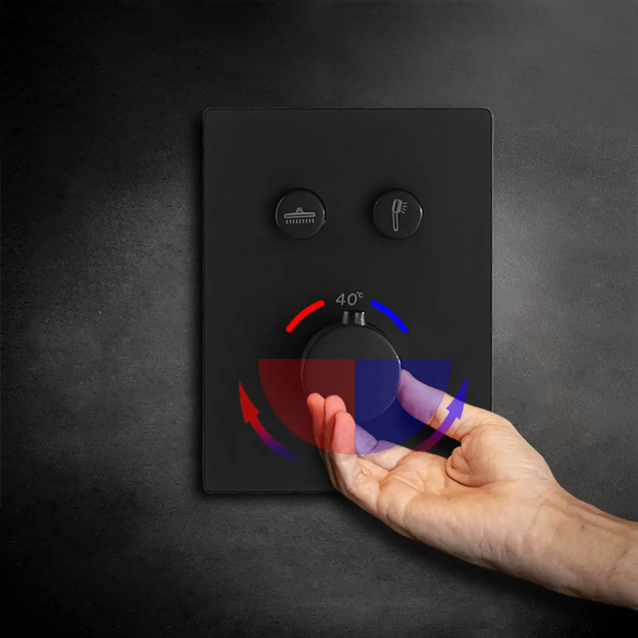 Скрытый латунный тропический душ для ванной в Современном стиле LaLume MB21142-23