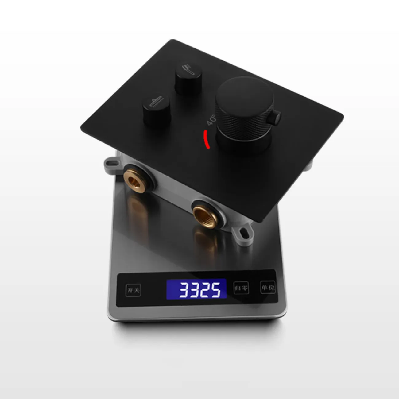 Скрытый латунный тропический душ для ванной в Современном стиле LaLume MB21142-23