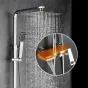 Водопадный латунный смеситель с тропическим душем для ванной в Современном стиле LaLume MB21143-23