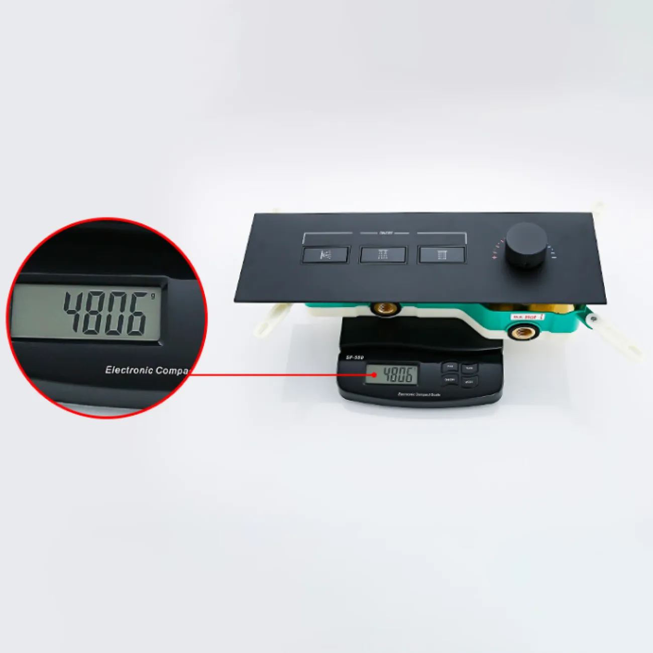 Скрытый латунный тропический душ в Скандинавском стиле LaLume MB21145-23