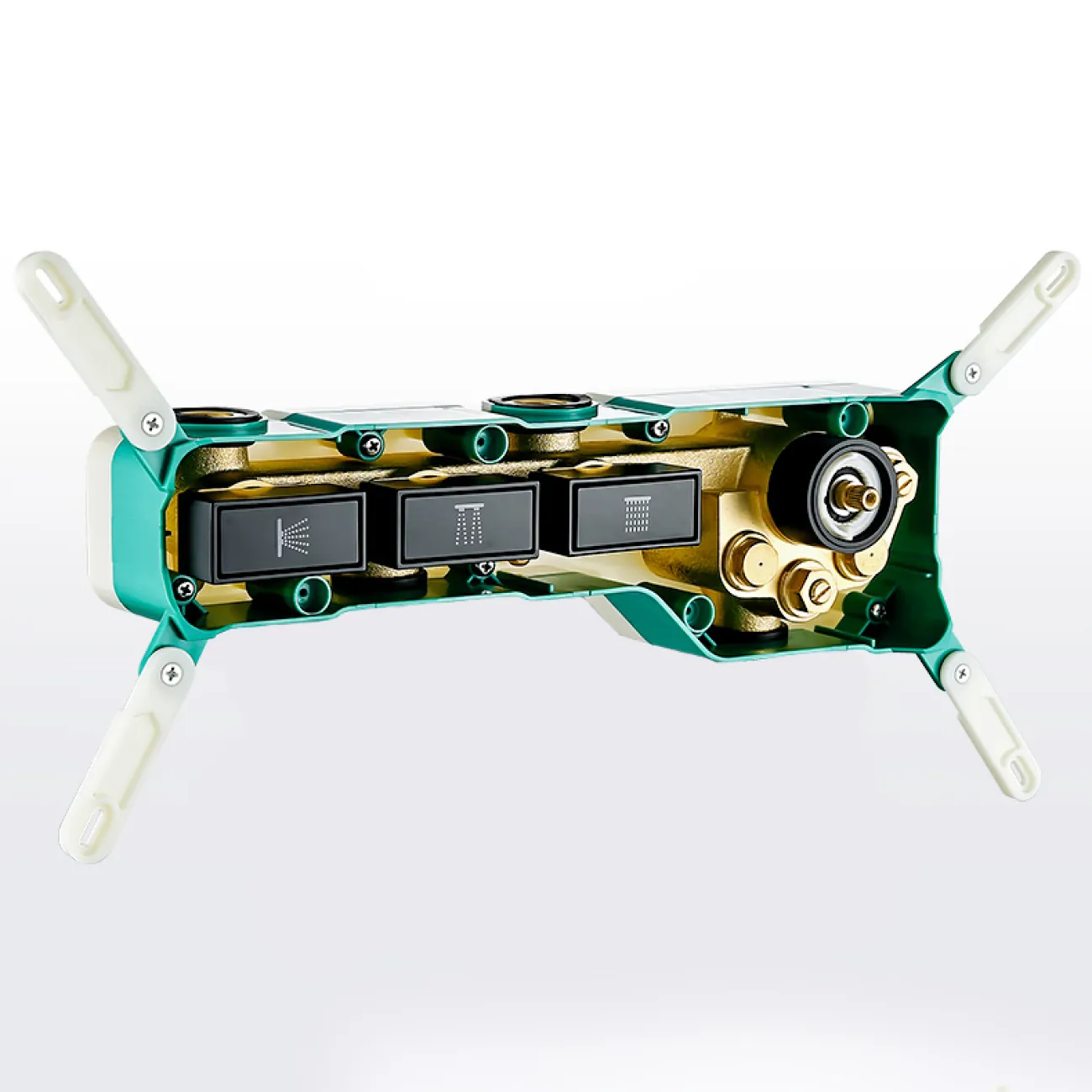 Скрытый латунный тропический душ в Скандинавском стиле LaLume MB21145-23