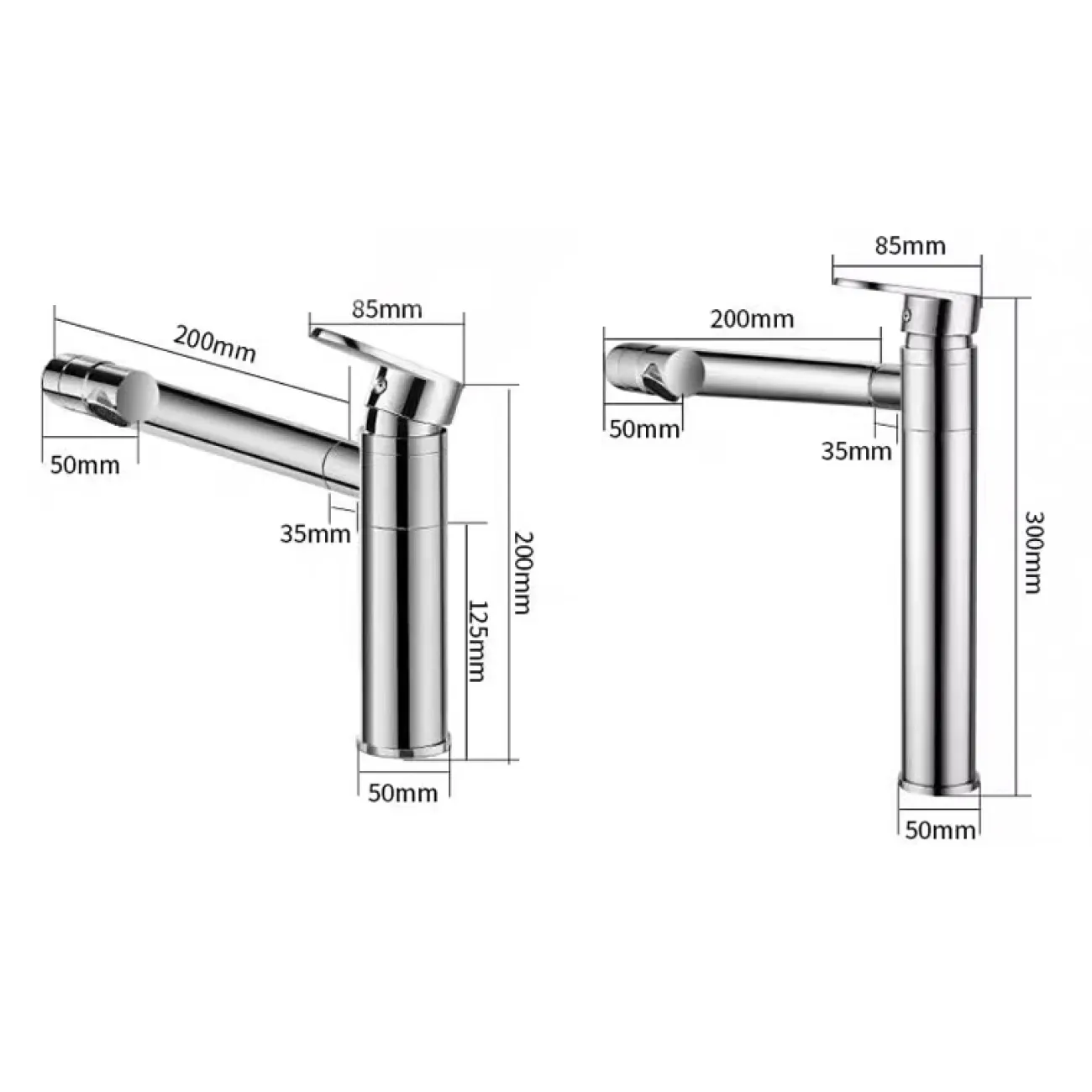 Роскошный латунный смеситель для умывальника в Современном стиле LaLume MB21147-23