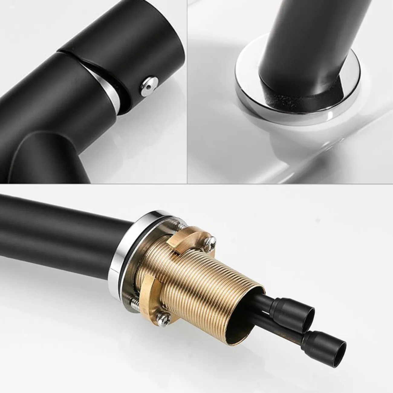 Креативный латунный смеситель для умывальника в Современном стиле LaLume MB21148-23