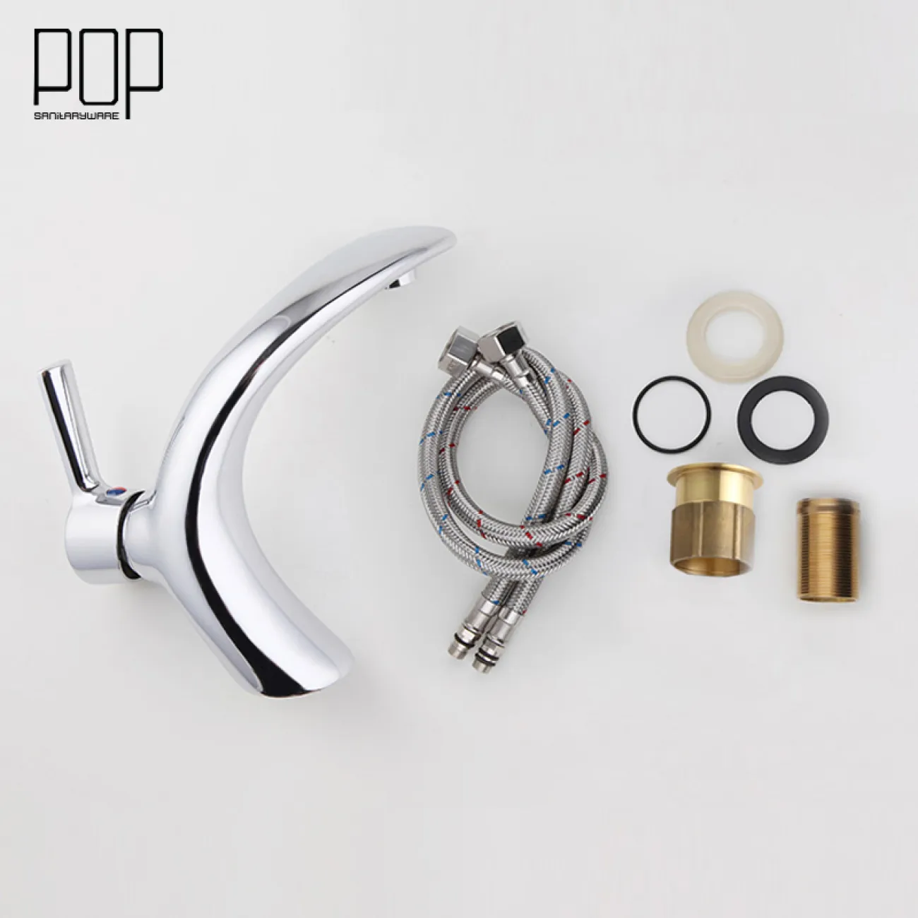 Минималистичный латунный смеситель для умывальника в Современном стиле LaLume MB21156-23 Минималистичный латунный смеситель для умывальника в Современном стиле LaLume MB21156-23