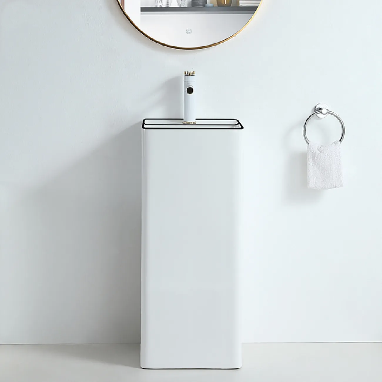 Минималистичный напольный умывальник для ванной комнаты в Современном стиле LaLume MB21157-23