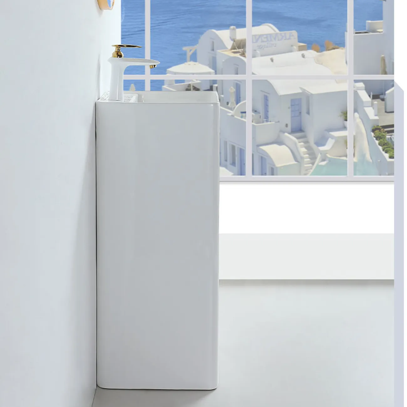 Минималистичный напольный умывальник для ванной комнаты в Современном стиле LaLume MB21157-23