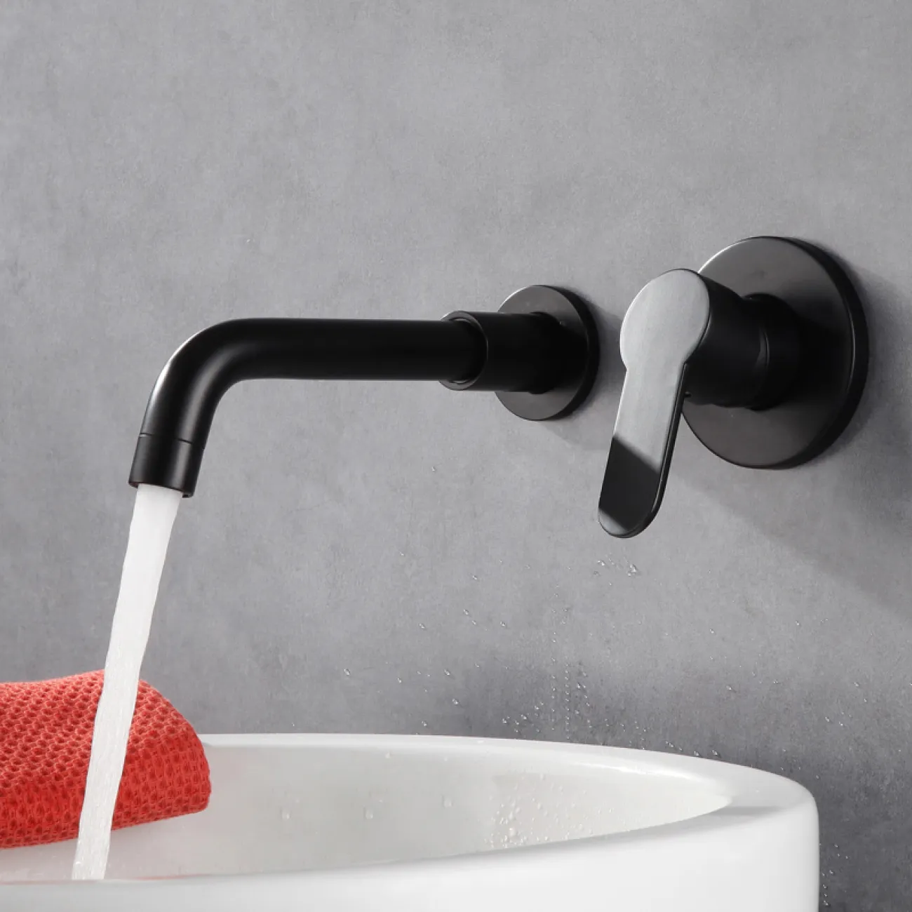 Изящный встраиваемый латунный смеситель для ванной в Современном стиле LaLume MB21159-23