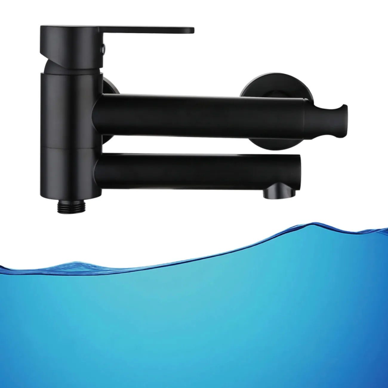 Креативный латунный смеситель с душем для ванной в Современном стиле LaLume MB21160-23