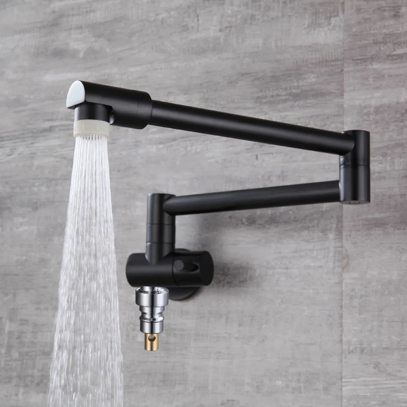 Креативный латунный смеситель с подключением стиральной машини для ванной в Современном стиле LaLume MB21162-23