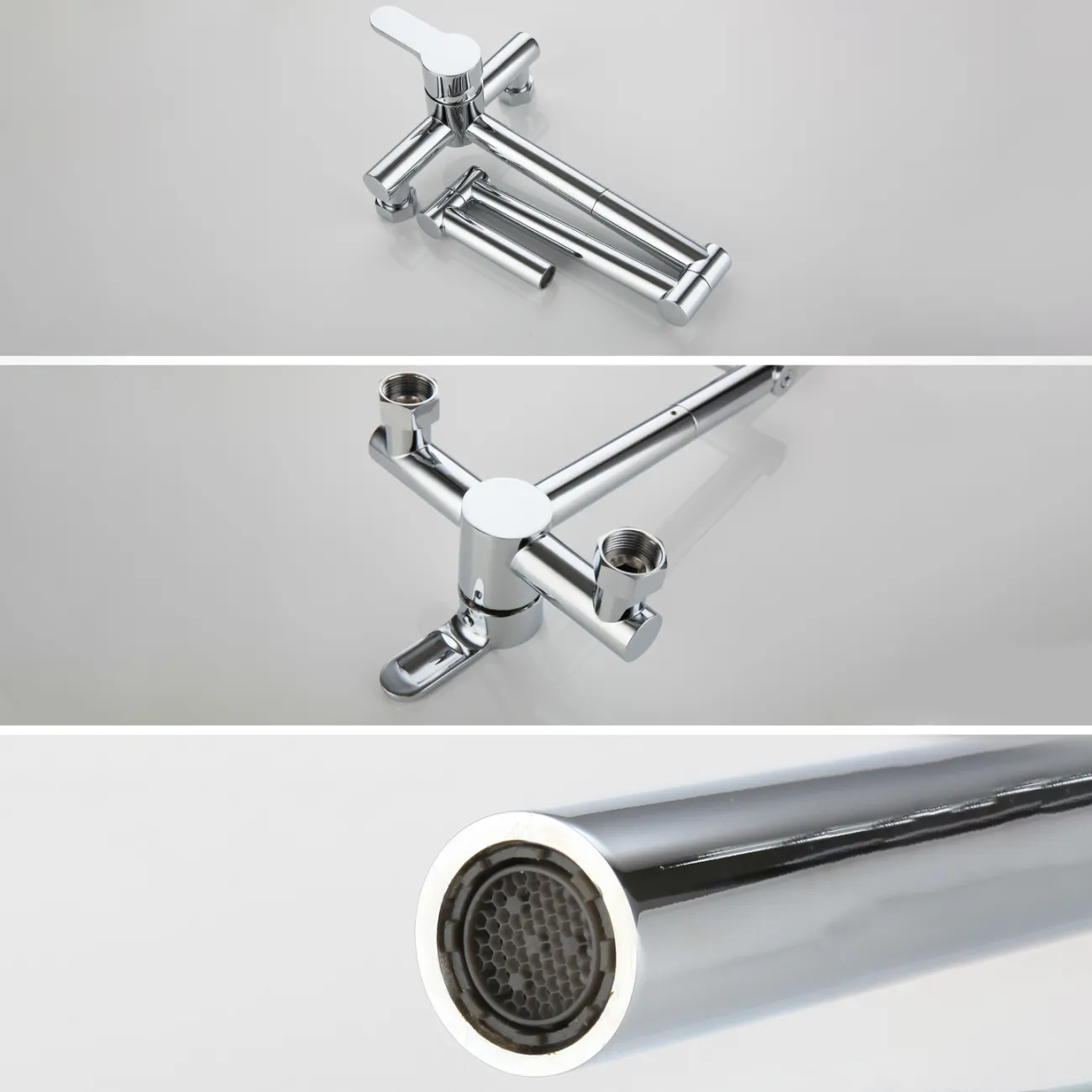 Креативный латунный смеситель с душем для ванной в Современном стиле LaLume MB21164-23 Креативный латунный смеситель с душем для ванной в Современном стиле LaLume MB21164-23