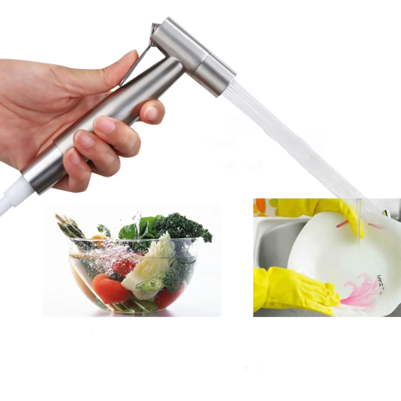 Креативный латунный смеситель с душем для ванной в Современном стиле LaLume MB21164-23 Креативный латунный смеситель с душем для ванной в Современном стиле LaLume MB21164-23