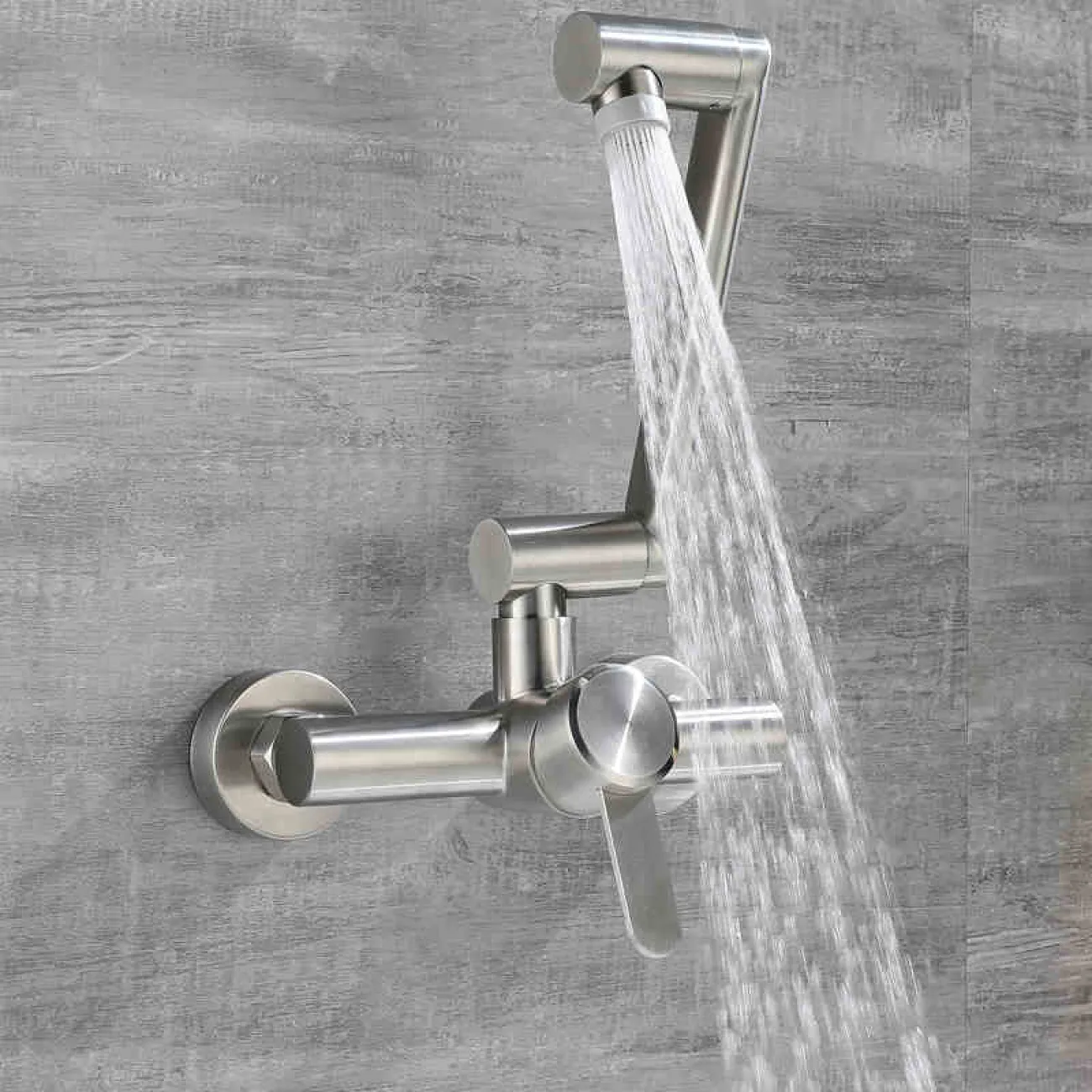 Изящный стальной смеситель для ванной в Современном стиле LaLume MB21166-23