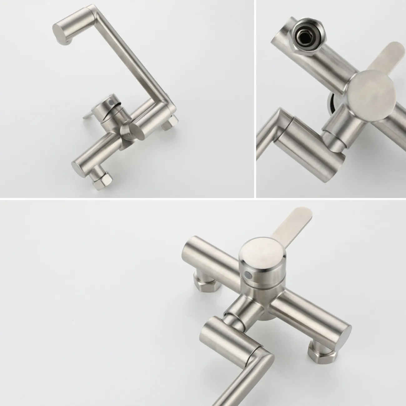 Изящный стальной смеситель для ванной в Современном стиле LaLume MB21166-23