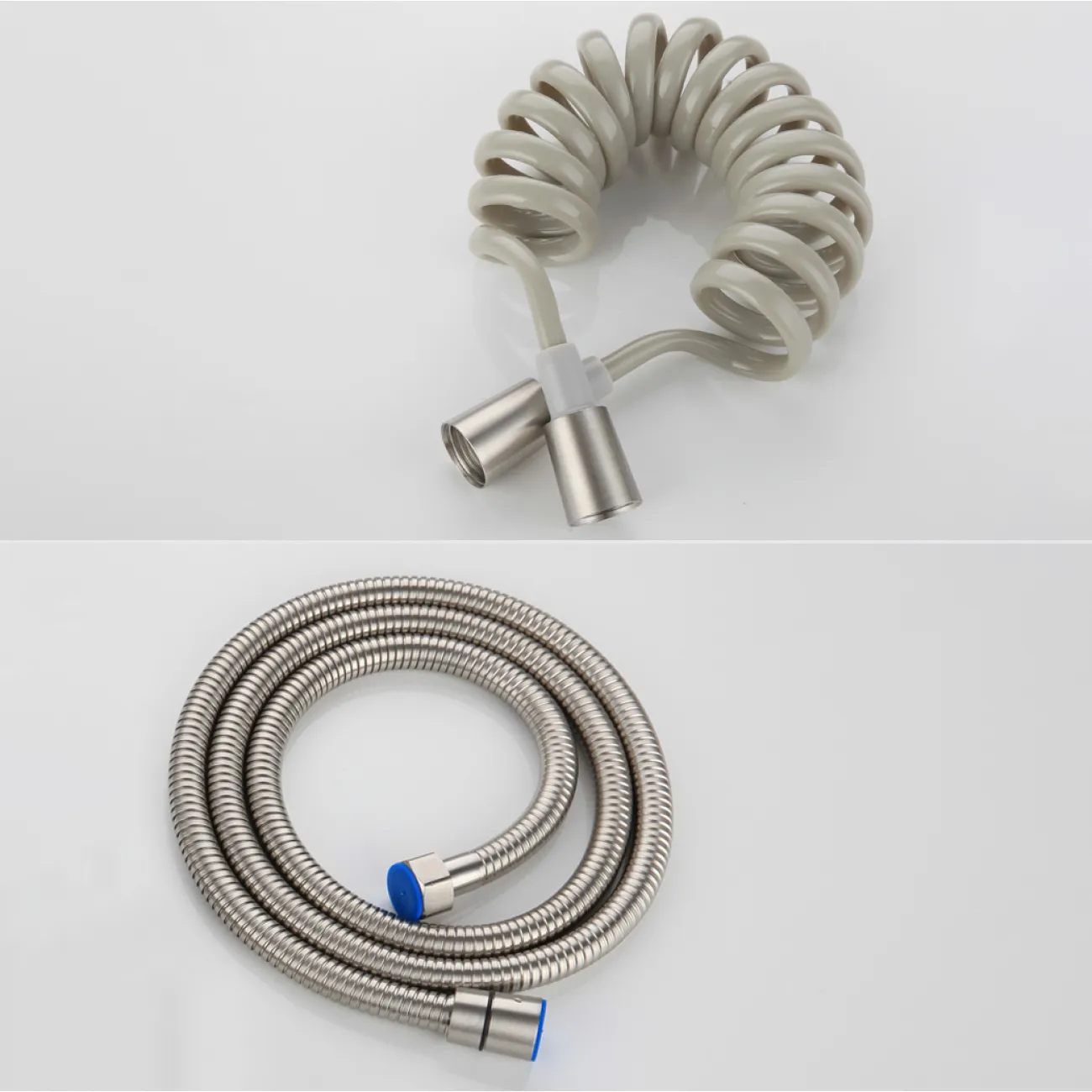 Минималистичный стальной смеситель с душем для ванной в Современном стиле LaLume MB21168-23