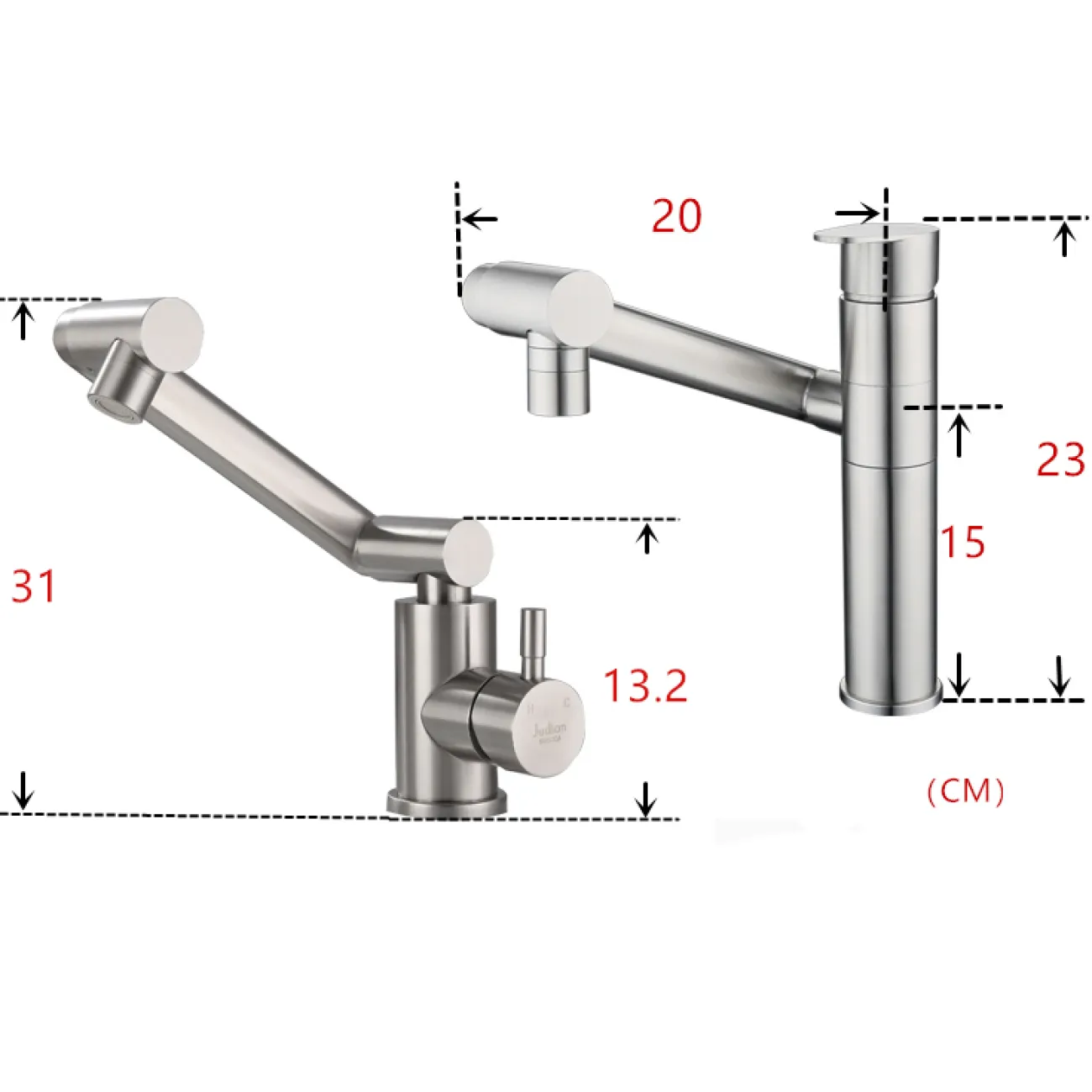 Креативный стальной смеситель для умывальника в Современном стиле LaLume MB21169-23 Креативный стальной смеситель для умывальника в Современном стиле LaLume MB21169-23