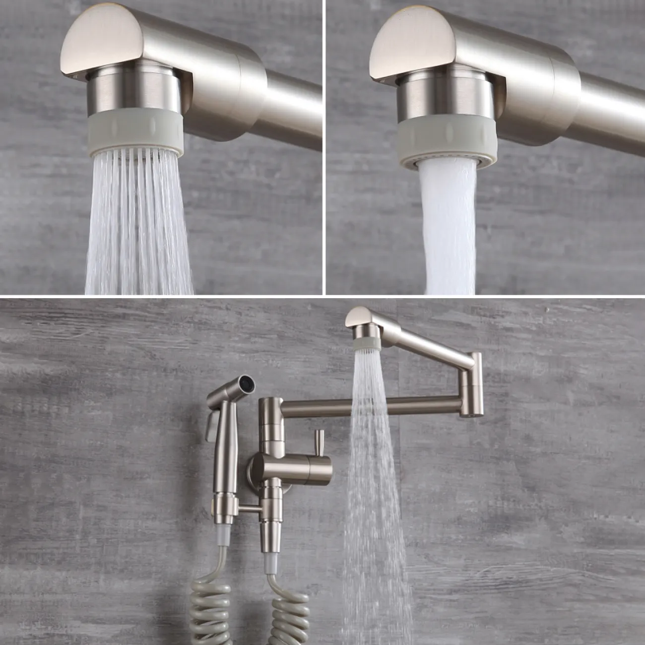 Минималистичный латунный смеситель с душем для ванной в Современном стиле LaLume MB21170-23