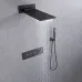 Роскошный латунный смеситель с тропическим душем для ванной LaLume MB21171-23