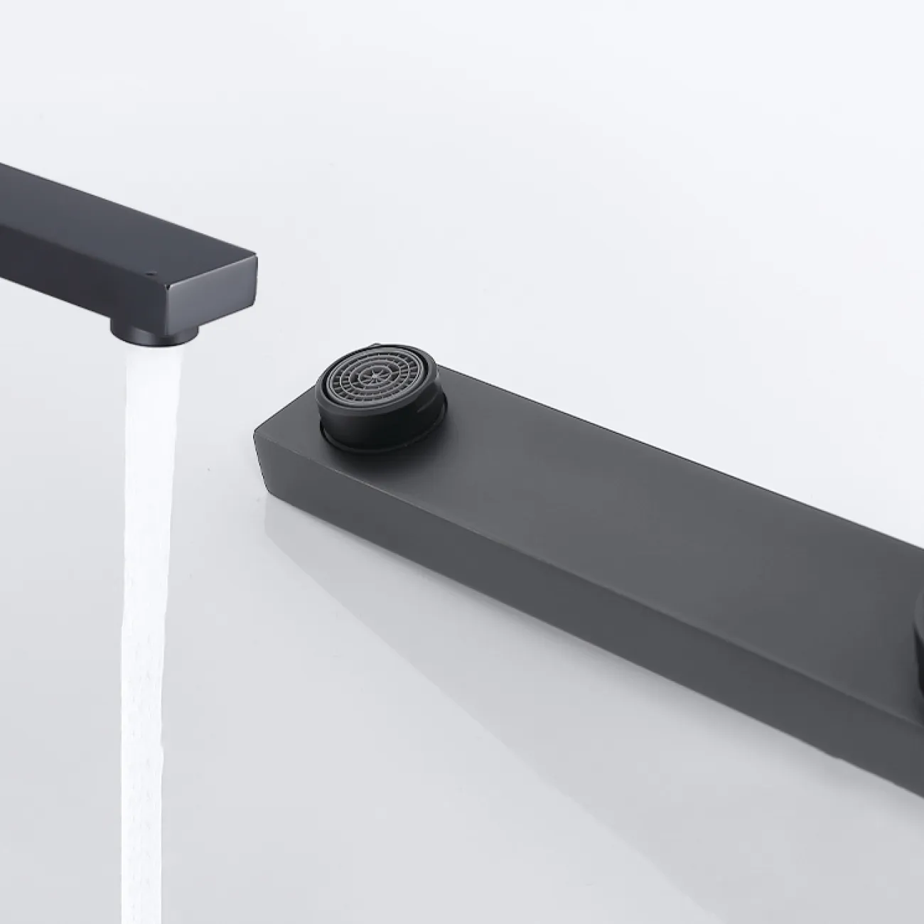 Роскошный латунный смеситель с тропическим душем для ванной в Современном стиле LaLume MB21171-23