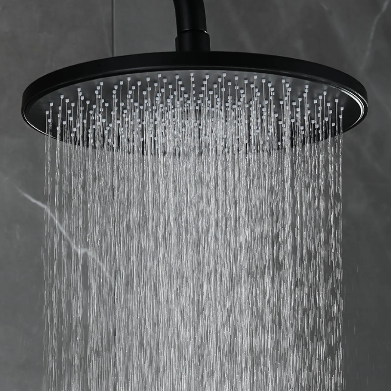 Креативный латунный смарт-смеситель с тропическим душем для ванной в Хай-тек стиле LaLume MB21182-23