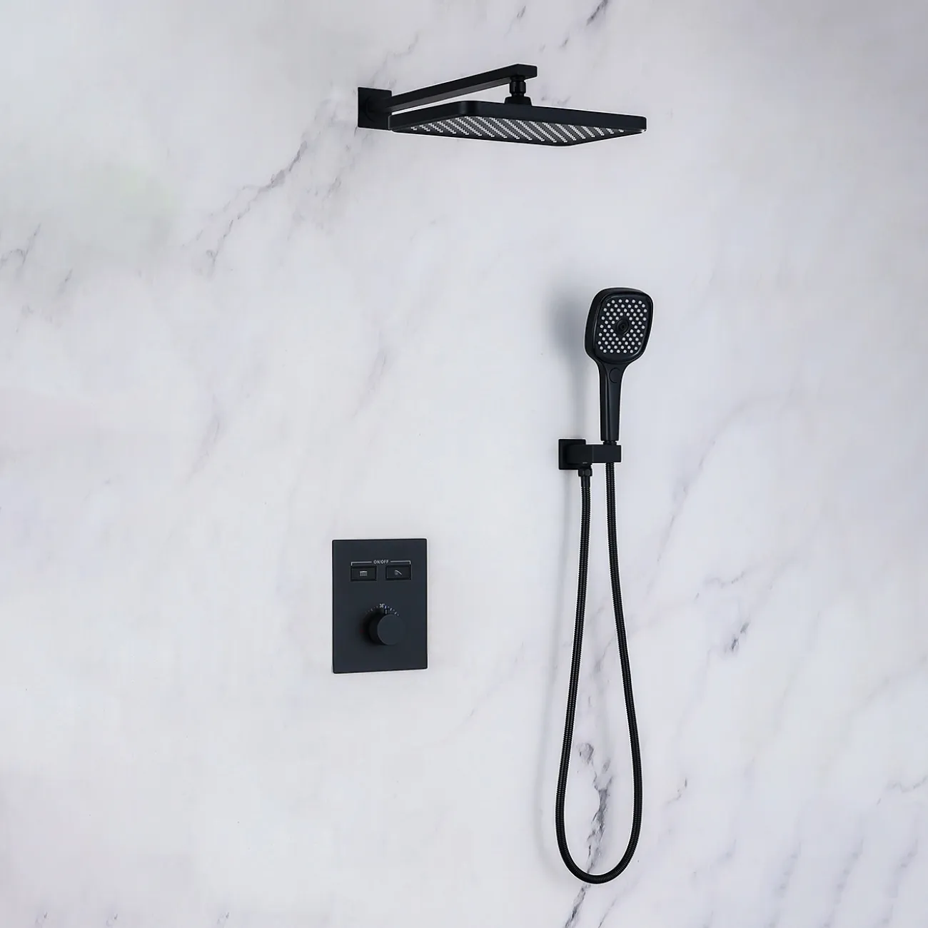 Изящный латунный тропический душ для ванной в Современном стиле LaLume MB21184-23