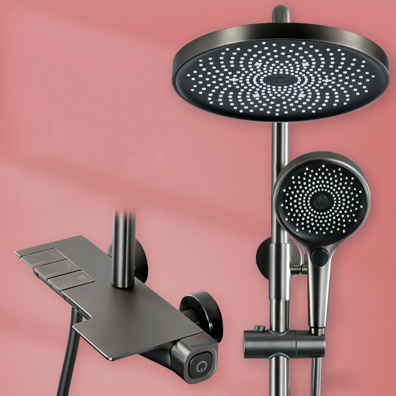 Роскошный латунный тропический душ для ванной в Современном стиле LaLume MB21185-23