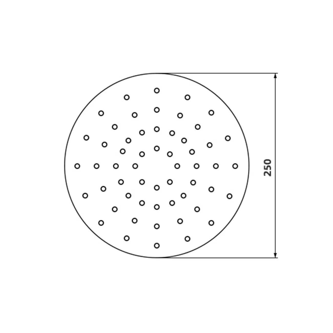 Минималистичный латунный тропический душ для ванной в Современном стиле LaLume MB21186-23