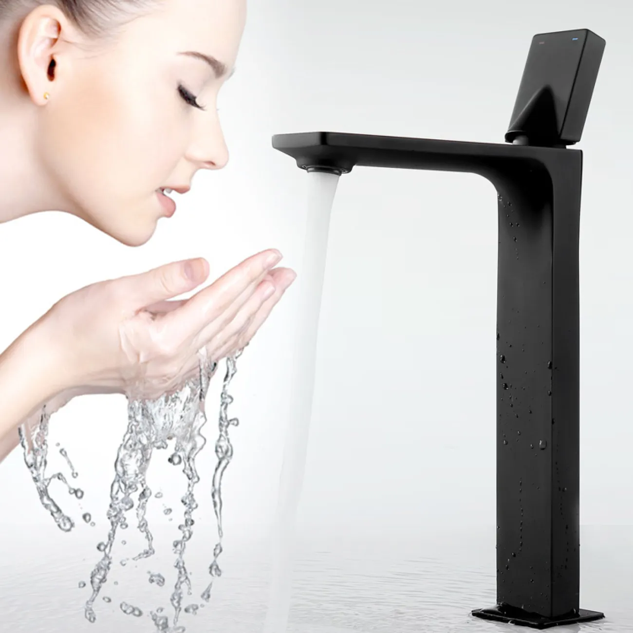 Роскошный латунный смеситель для умывальника в Скандинавском стиле LaLume MB21193-23