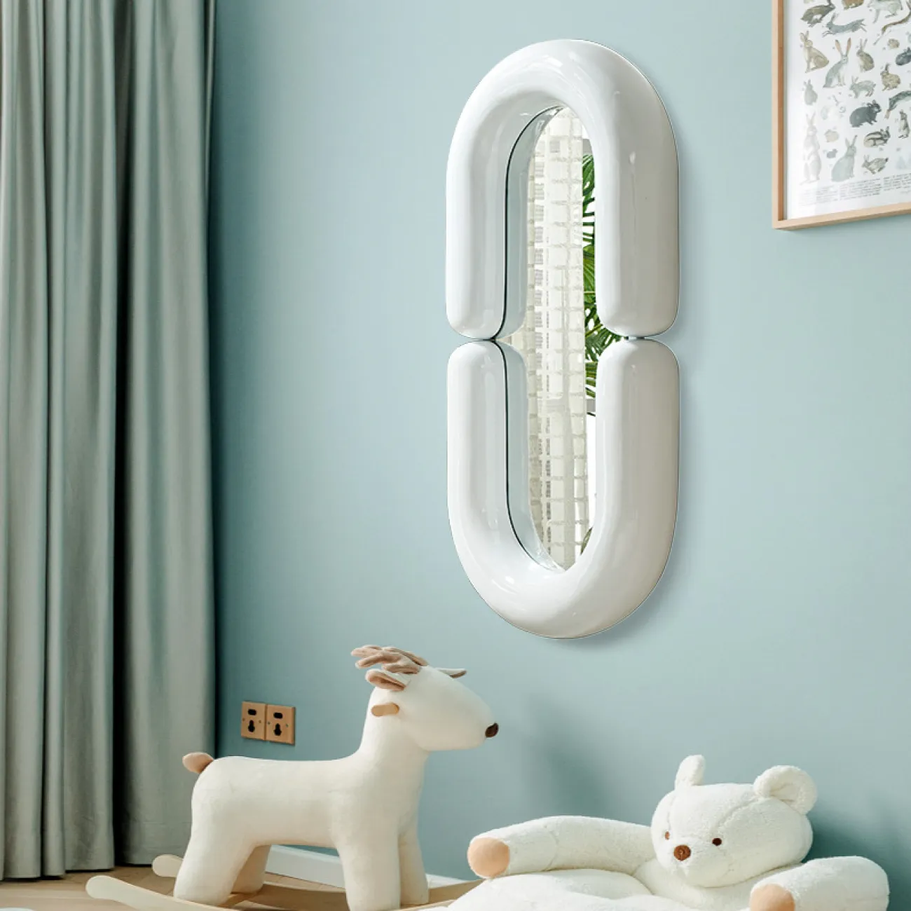 Креативное настенное зеркало для гостиной в Скандинавском стиле LaLume DK21194-23
