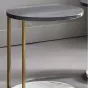 Роскошный кофейный мраморный круглый столик LaLume AR21203-23