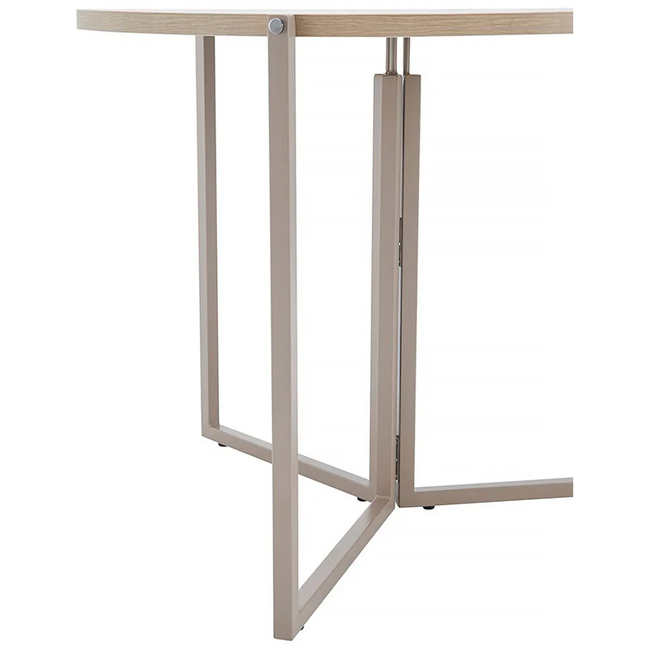 Компактный складной обеденный стол LaLume AR21215-23 с деревянной столешницей Компактный складной обеденный стол LaLume AR21215-23 с деревянной столешницей