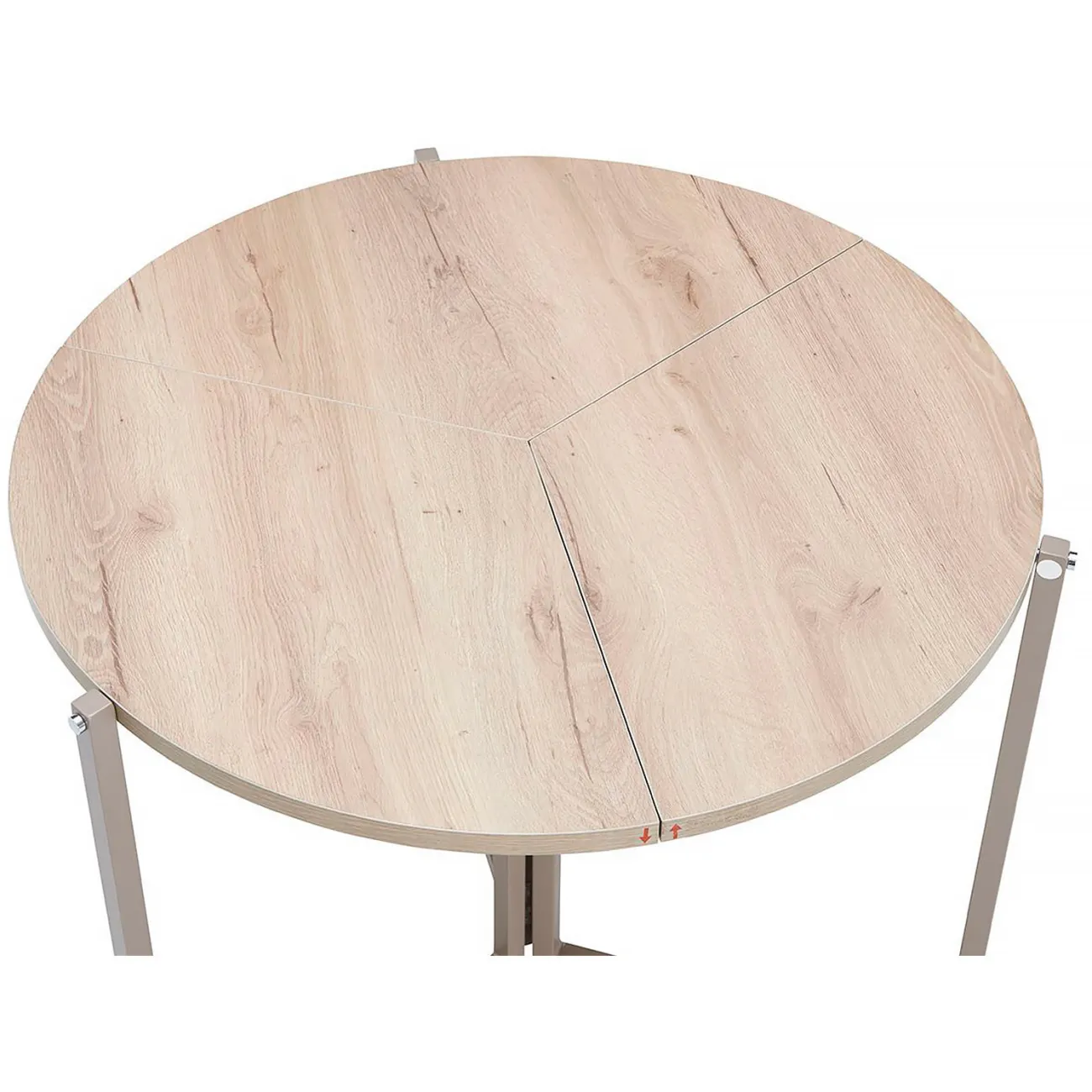 Компактный складной обеденный стол LaLume AR21215-23 с деревянной столешницей Компактный складной обеденный стол LaLume AR21215-23 с деревянной столешницей