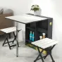 Ультратонкий складной обеденный стол LaLume AR21216-23
