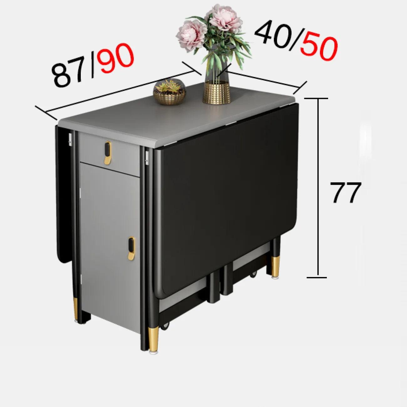 Складной обеденный стол LaLume AR21217-23. Обеденная группа со стульями Складной обеденный стол LaLume AR21217-23. Обеденная группа со стульями