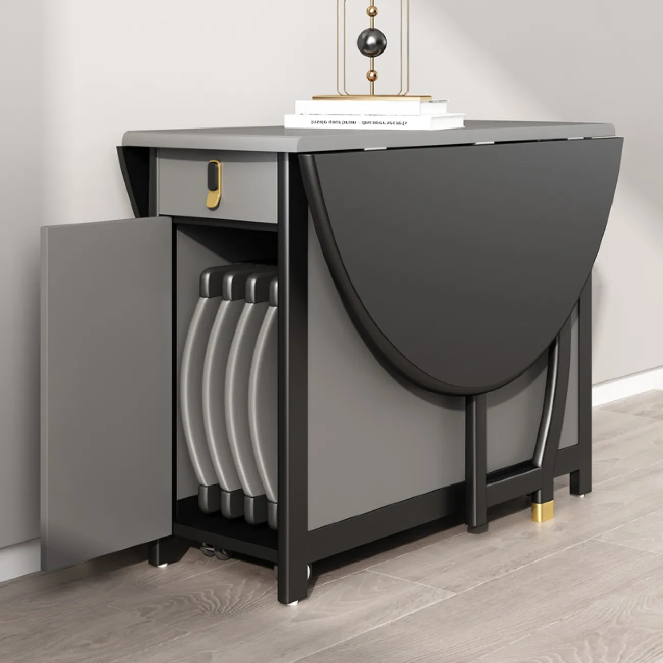 Многофункциональный круглый обеденный стол LaLume AR21218-23. Обеденная группа