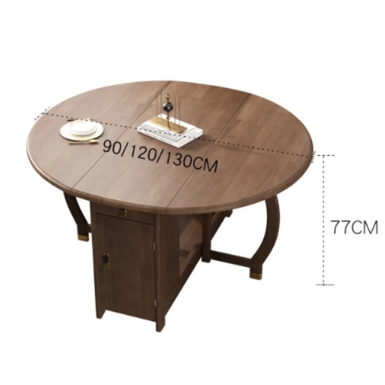 Многофункциональный круглый обеденный стол LaLume AR21218-23. Обеденная группа