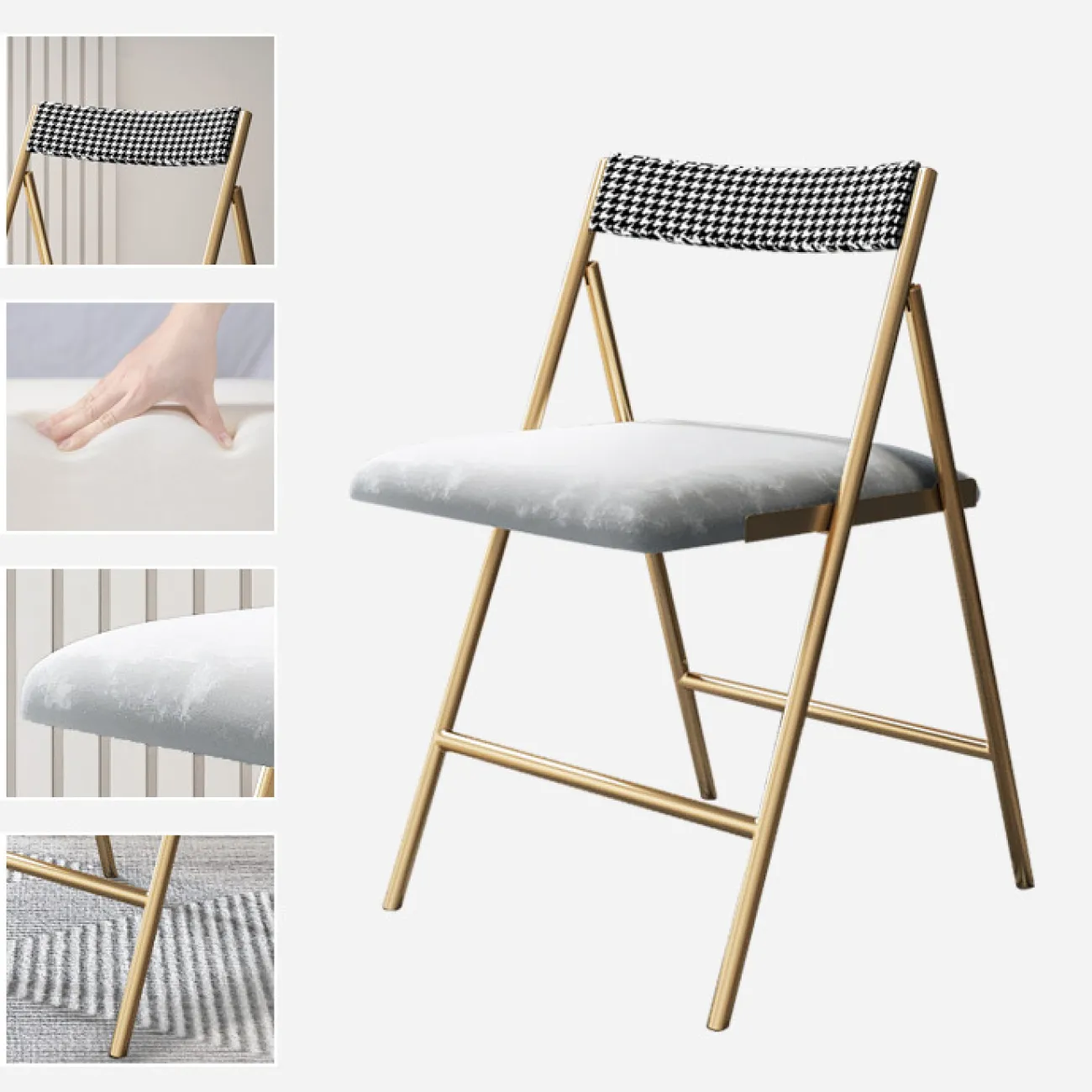 Складной обеденный стол и набор стульев LaLume AR21219-23