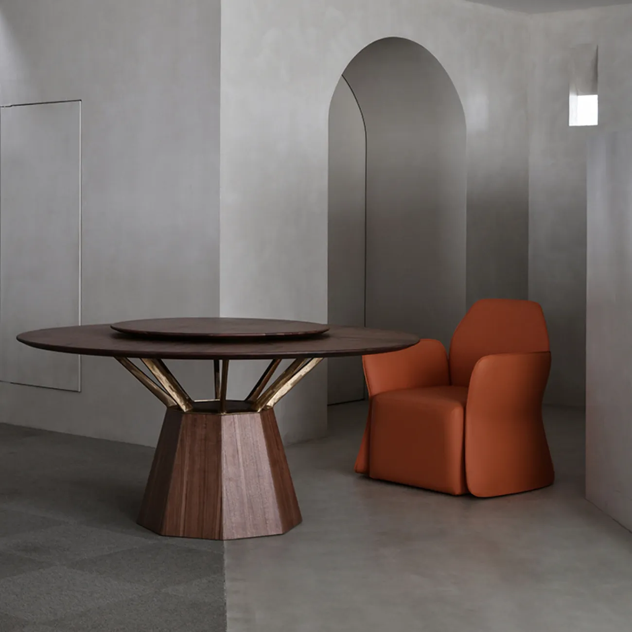 Круглый обеденный стол LaLume AR21226-23 King Round Table