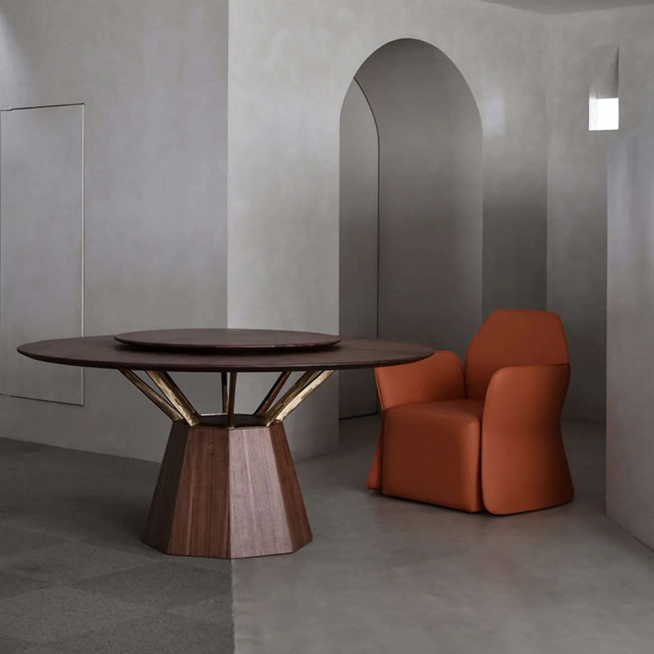 Круглый обеденный стол LaLume AR21226-23 King Round Table Круглый обеденный стол LaLume AR21226-23 King Round Table