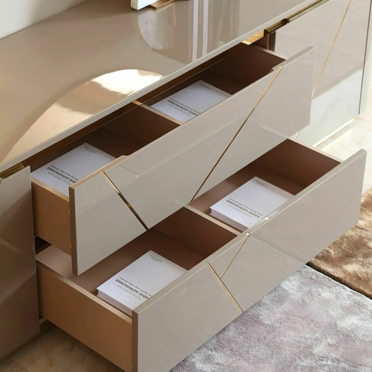 Тумба под телевизор LaLume AR21228-23 из цельного дерева