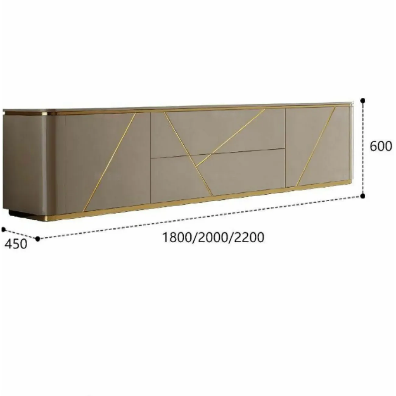 Тумба под телевизор LaLume AR21228-23 из цельного дерева