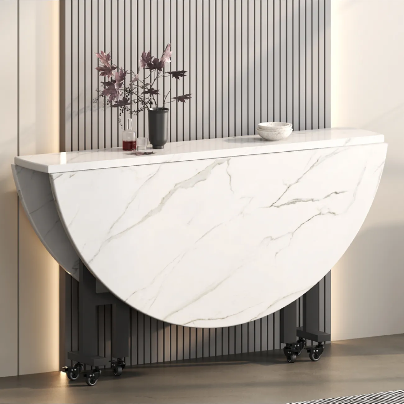 Компактный складной обеденный стол LaLume AR21231-23