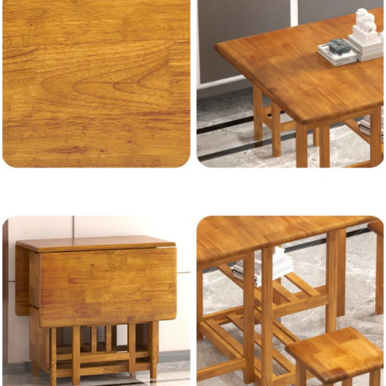 Деревянный складной обеденный стол LaLume AR21232-23