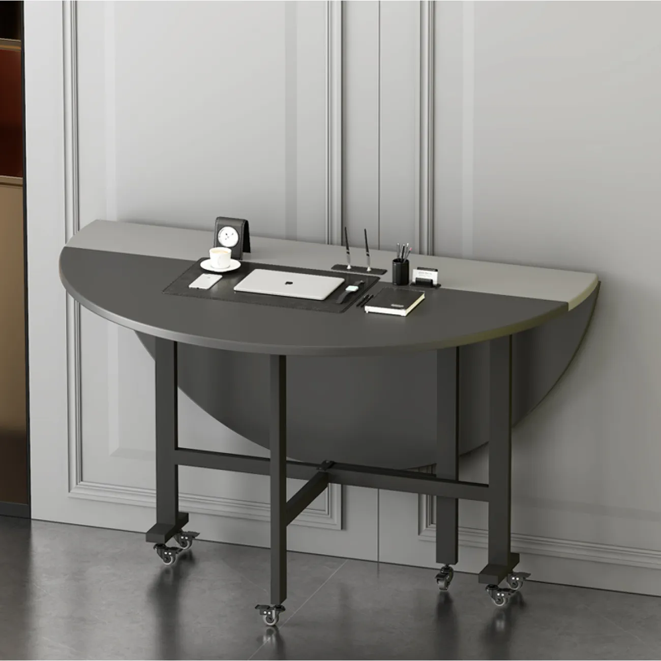 Современный складной обеденный стол LaLume AR21235-23 в минималистичном стиле Современный складной обеденный стол LaLume AR21235-23 в минималистичном стиле