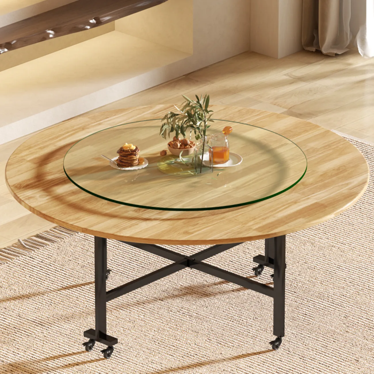 Круглый обеденный стол LaLume AR21236-23 из дерева Круглый обеденный стол LaLume AR21236-23 из дерева