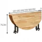Круглый обеденный стол LaLume AR21236-23 из дерева
