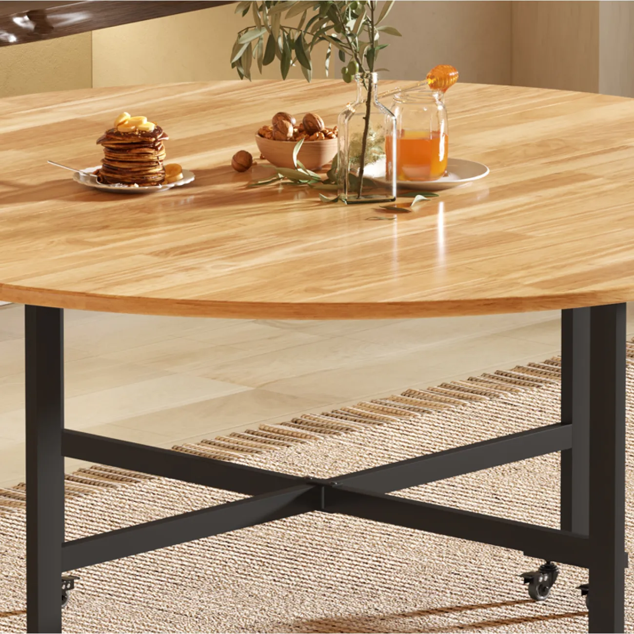 Круглый обеденный стол LaLume AR21236-23 из дерева Круглый обеденный стол LaLume AR21236-23 из дерева