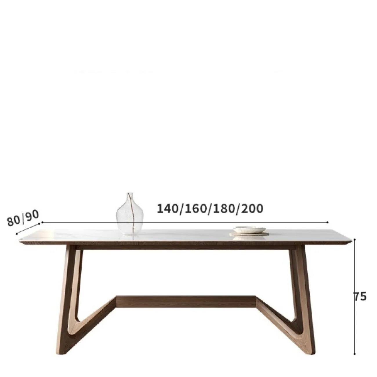 Современный легкий обеденный стол LaLume AR21242-23