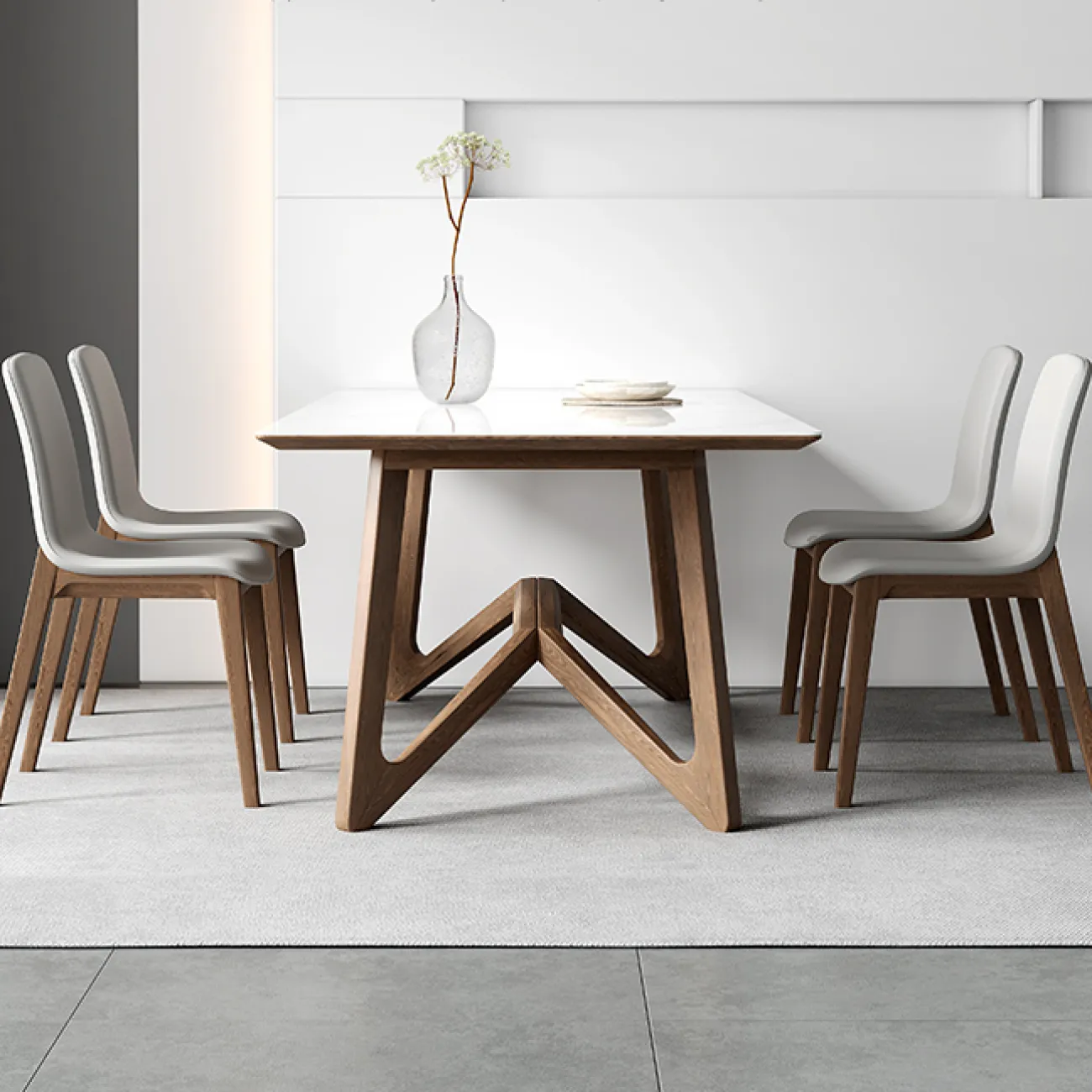 Современный легкий обеденный стол LaLume AR21242-23