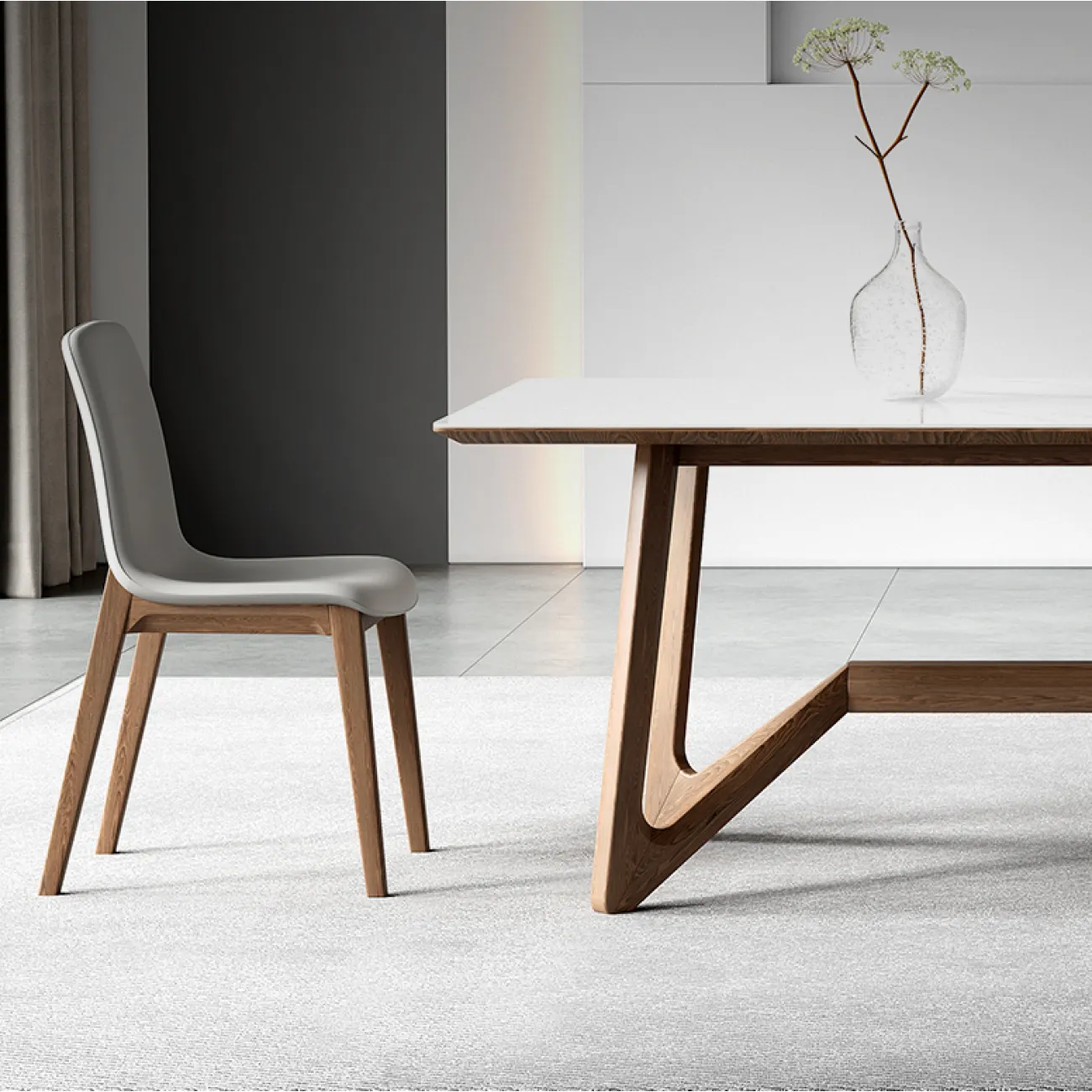 Современный легкий обеденный стол LaLume AR21242-23