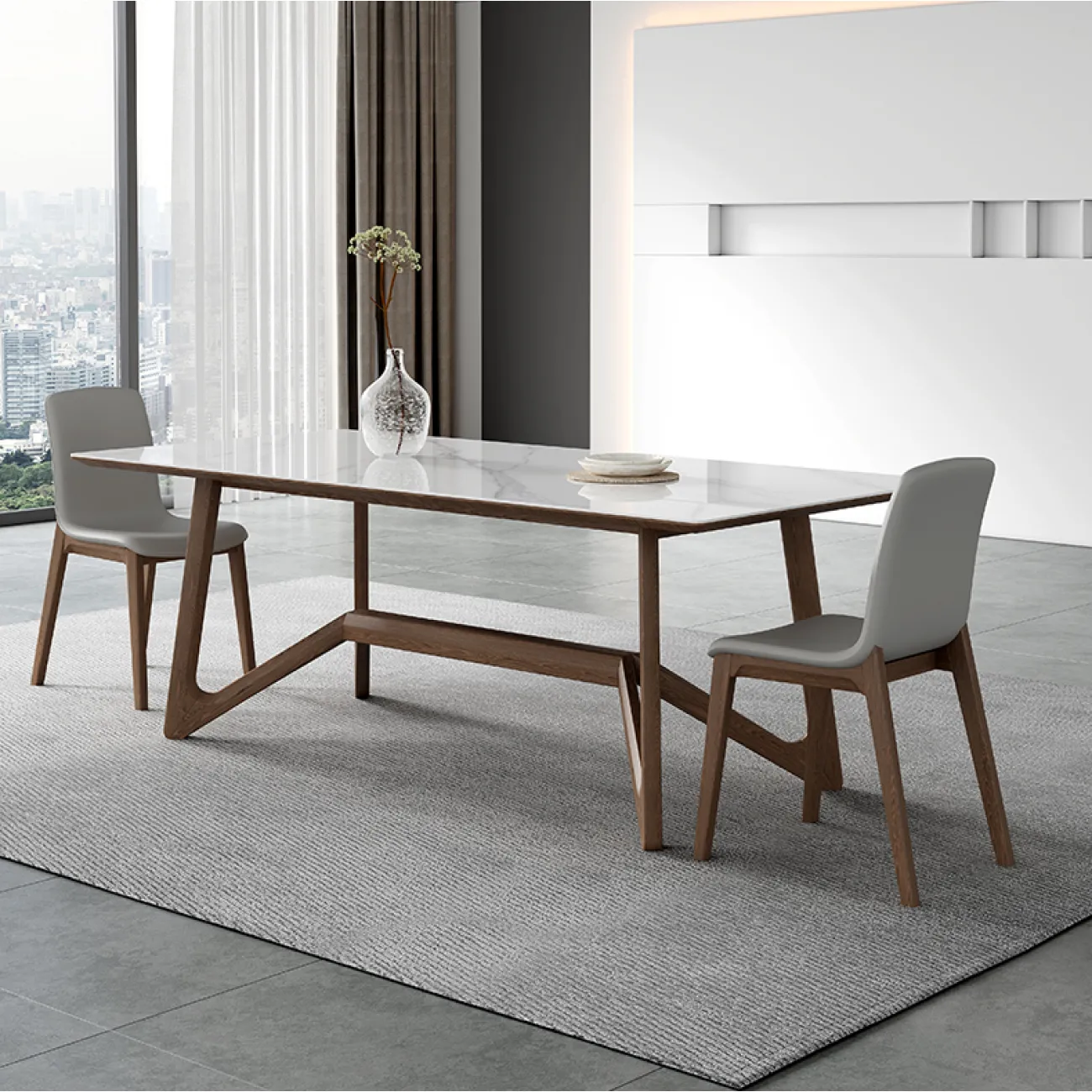 Современный легкий обеденный стол LaLume AR21242-23